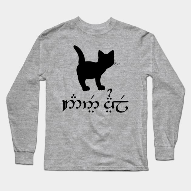 I'm A Cat (Quenya) Long Sleeve T-Shirt by dikleyt